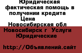 Юридическая,фактическая помощь в получении кредита › Цена ­ 10 000 - Новосибирская обл., Новосибирск г. Услуги » Юридические   